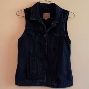 Black Denim Vest